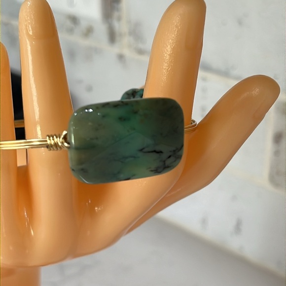 Handmade Wire and Stone Bracelet - Picture 4 of 5